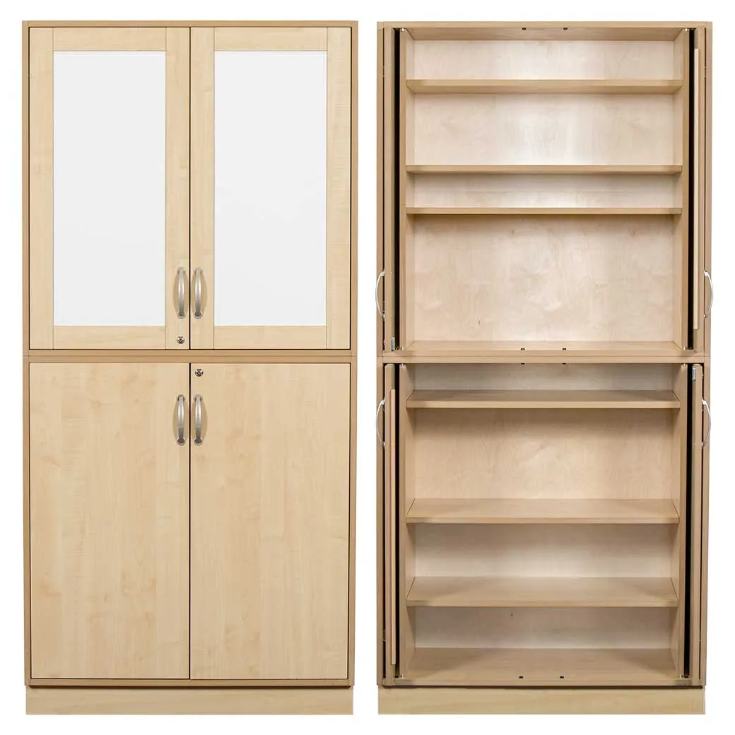 Sjöbergs Skåp 1 – Whiteboard med björkdörrar