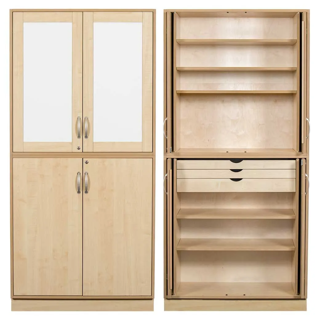 Sjöbergs Skåp 1, whiteboard-/björkdörrar