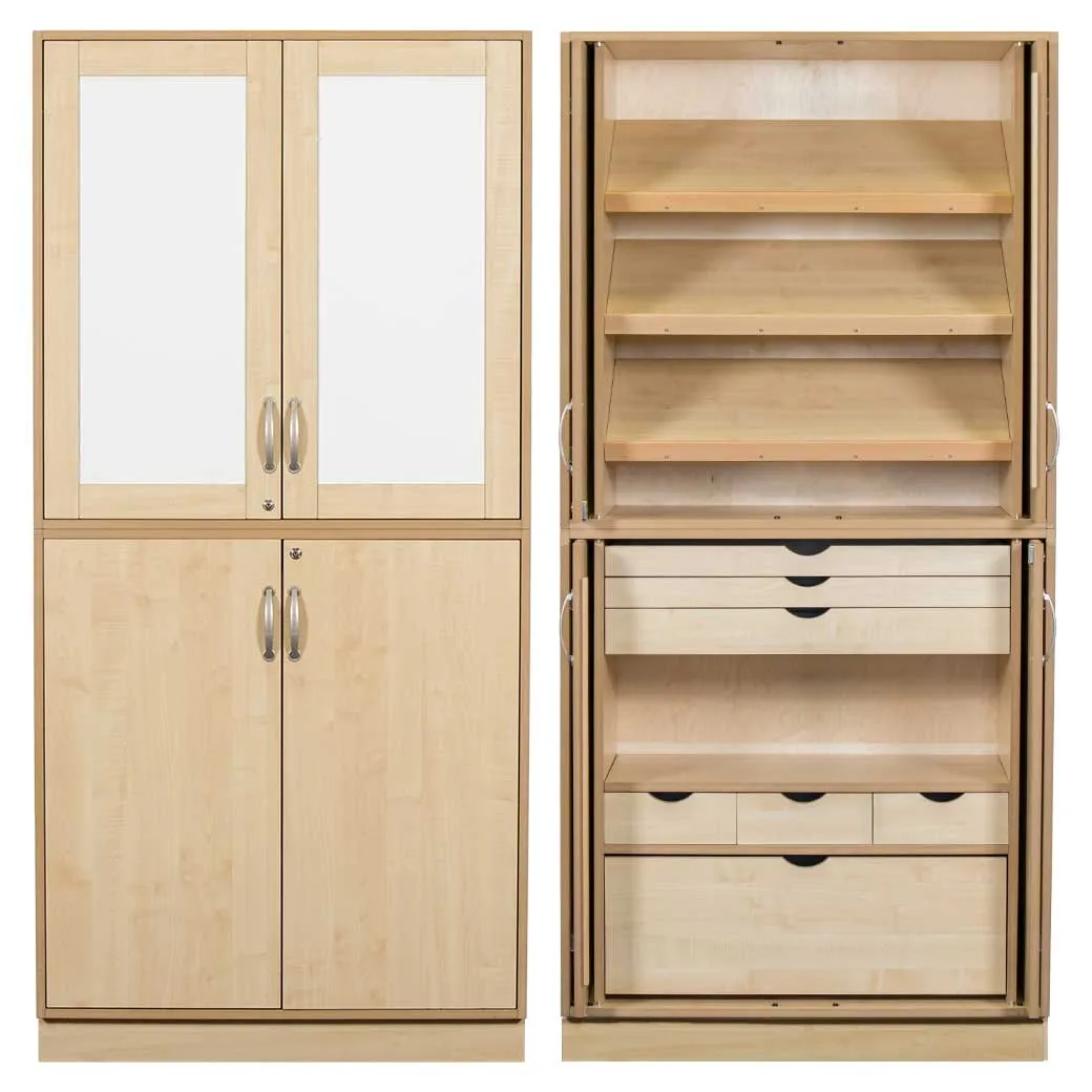 Sjöbergs Skåp 1, whiteboard-/björkdörrar