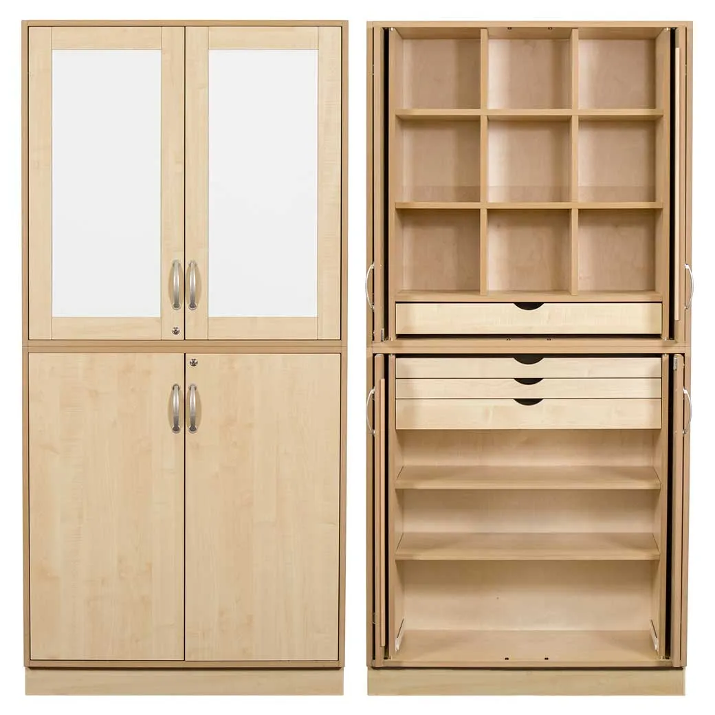 Sjöbergs Skåp 1, whiteboard-/björkdörrar